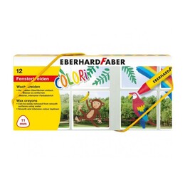 Eberhard Faber Cama Yazan Pastel Boya 12 Renk Karton Kutu (524112) - Eberhard Faber