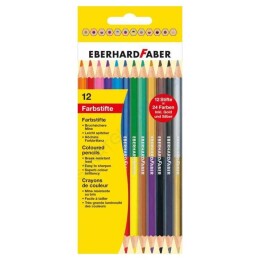 Eberhard Faber Çift Taraflı Kuru Boya Kalemi 12 Renk - Eberhard Faber