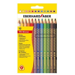 Eberhard Faber TRI Winner Kalın Üçgen Kuru Boya 12 Renk - Eberhard Faber