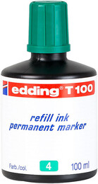 Edding T100 Permanent Marker Mürekkebi 100 ml. YEŞİL - Edding