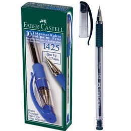 Faber Castell 1425 İğne Uçlu Tükenmez Kalem 10'lu Kutu SİYAH - Faber Castell