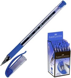 Faber Castell 1425 İğne Uçlu Tükenmez Kalem 50'li Kutu MAVİ - Faber Castell