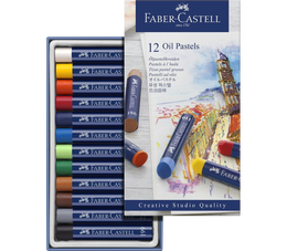 Faber Castell Creative Studio Yağlı Pastel Boya Seti 12 Renk - Faber Castell
