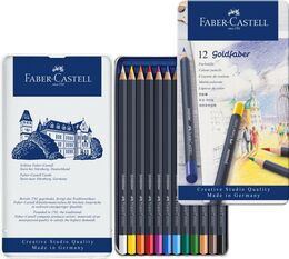 Faber Castell Goldfaber Kuru Boya Kalemi Seti 12 Renk - 1