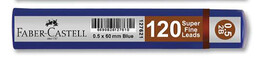 Faber Castell Super Fine Min Mekanik Kurşun Kalem Ucu 0.5 2B 120'li Mavi Tüp - Faber Castell