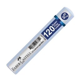 Faber Castell Super Fine Min Mekanik Kurşun Kalem Ucu 0.7 2B 120'li Açık Mavi Tüp - Faber Castell