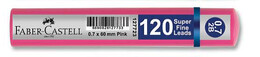 Faber Castell Super Fine Min Mekanik Kurşun Kalem Ucu 0.7 2B 120'li Pembe Tüp - Faber Castell