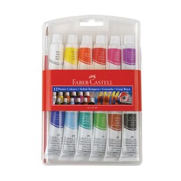 Faber Castell Guaj Boya Seti 12 Renk x 12 ml. Tüp - Faber Castell