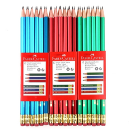 Faber Castell Mercanlı Silgili Kurşun Kalem 12 Adet - Faber Castell