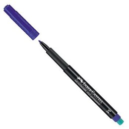 Faber Castell Multimark 1525 Permanent Asetat Kalemi 1.0 mm (M) MAVİ - Faber Castell
