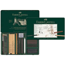 Faber Castell Pitt Monochrome Karakalem Eskiz Çizim Seti 33 Parça - 1