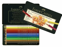 Faber Castell Polychromos Kuru Boya Kalemi Seti 12 Renk - Faber Castell