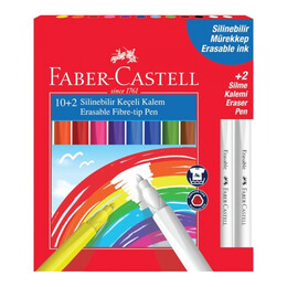 Faber Castell Silinebilir Keçeli Kalem 10+2 Renk - 1