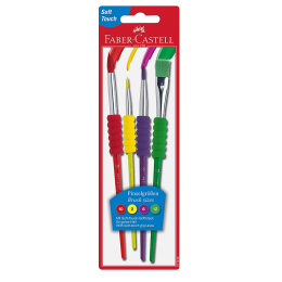 Faber Castell Soft Touch Renkli Fırça Seti 4'lü - Faber Castell