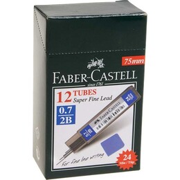 Faber Castell Super Fine Min Mekanik Kurşun Kalem Ucu 0.7 mm 2B 12'li Kutu - Faber Castell