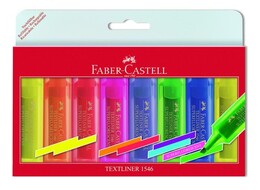 Faber Castell Textliner 1546 Fosforlu İşaretleme Kalemi Seti 8 Renk - Faber Castell