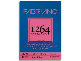 Fabriano 1264 Bristol Çok Amaçlı Bristol Marker Çizim Defteri Blok 200 gr. A4 50 yaprak - 1