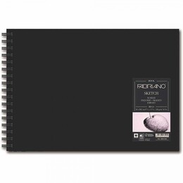 Fabriano Sketchbook Spiralli Sert Kapak Spiralli Eskiz Çizim Defteri 110 gr. A4 80 yaprak - Fabriano