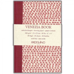 Fabriano Venezia Book Çok Amaçlı Eskiz Çizim Defteri 200 gr. 15x23 cm. 48 yaprak - 1