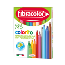 Fibracolor Colorito Keçeli Boya Kalemi 24 Renk - Fibracolor