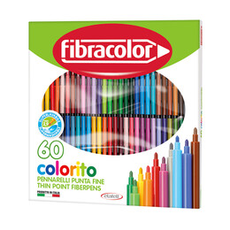 Fibracolor Colorito Keçeli Boya Kalemi 60 Renk - Fibracolor