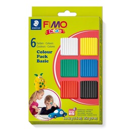 Fimo Kids Polimer Kil Seti 6 Renk x 42 gr. MAT RENKLER - Staedtler