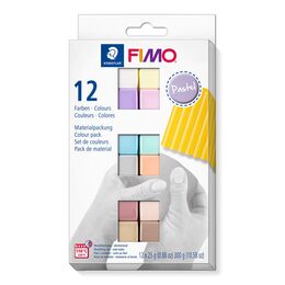 Staedtler Fimo Soft Polimer Kil Seti 12 Renk x 25 gr. Pastel Renkler - 1
