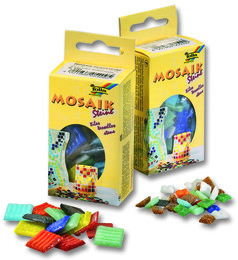 Folia Mozaik Taşı 10x10 mm. 300 Adet 10 RENK KARIŞIK - Folia