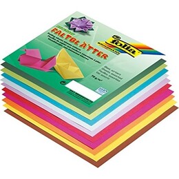 Folia Origami Kağıdı 15x15 cm. 10 Renk 100 Adet - Folia
