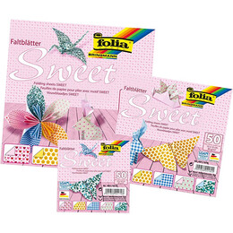 Folia Origami Kağıdı 15x15 cm. 5 Desen 50 Yaprak Sweet - Folia