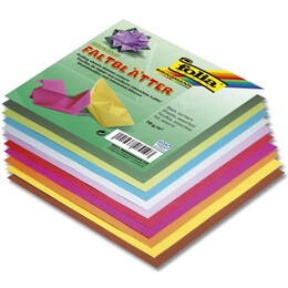 Folia Origami Kağıdı 20x20 cm. 10 Renk 500 Adet - Folia