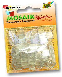 Folia Transparan Mozaik Taşı 10x10 mm. 190 Adet BEYAZ - Folia