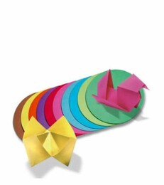 Folia Yuvarlak Origami Kağıdı 10 Renk 12 cm. Çap 500 Adet - Folia