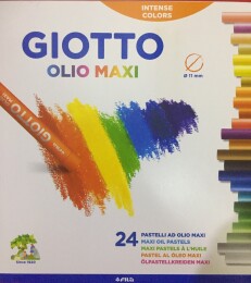 Giotto Olio Yağlı Pastel Boya Silindir 24 Renk Karton Kutu (293100) - Giotto