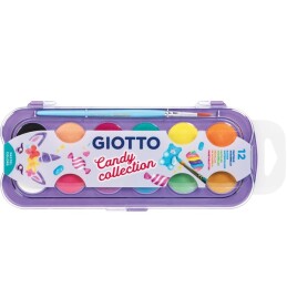 Giotto Sulu Boya 12 Renk Pastel Tonlar 30 mm. Çap - Giotto