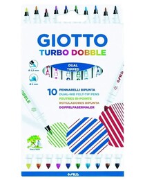 Giotto Turbo Dobble - Çift Uçlu Keçeli Kalem 10 Renk - Giotto