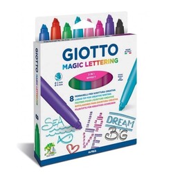 Giotto Turbo Magic Lettering Keçeli Kalem 8 Renk - Giotto