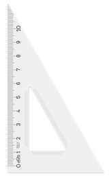 Hatas Plastik Gönye 12 cm. (30-60-90) - Hatas