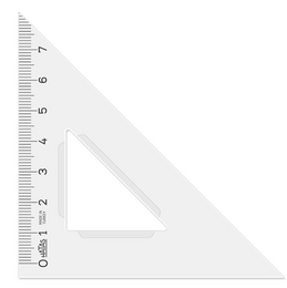 Hatas Plastik Gönye 12 cm. (45-45-90) - Hatas