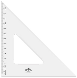 Hatas Plastik Gönye 21 cm. (45-45-90) - Hatas