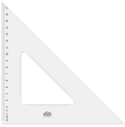 Hatas Plastik Gönye 26 cm. (45-45-90) - Hatas