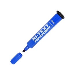 Hi-Text 830PC Kesik Uçlu Permanent Kalem 6.0 mm. Mavi - Hi-Text
