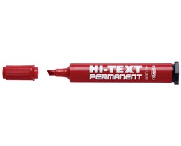 Hi-Text 830PC Kesik Uçlu Permanent Kalem 6.0 mm. Kırmızı - Hi-Text