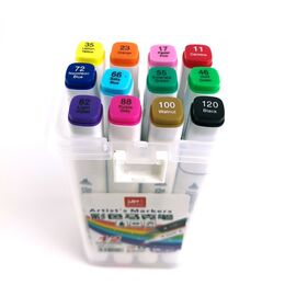 Hobi Market Art Çift Uçlu Marker Kalem Seti 12 Renk - 3