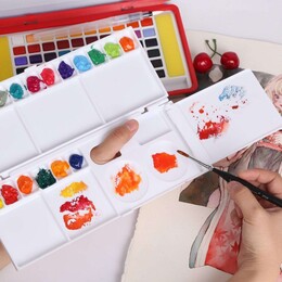 Hobi Market Art Çok Fonksiyonlu Plastik Palet 10x21 cm. - 4