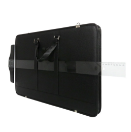 Bback Deri Körüklü Proje Resim Çantası 40x55 cm. SİYAH - 3