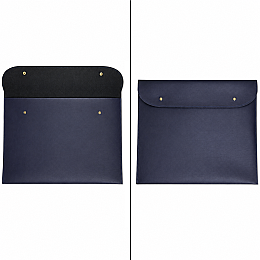 Bback Suni Deri Çıtçıtlı Dosya A3 (29x42 cm.) LACİVERT - 1