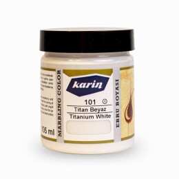 Karin Ebru Boyası 105 ml. 101 Beyaz - Karin
