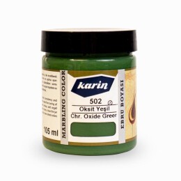 Karin Ebru Boyası 105 ml. 502 Oksit Yeşil - Karin