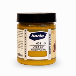 Karin Ebru Boyası 105 ml. 601 Oksit Sarı - Karin